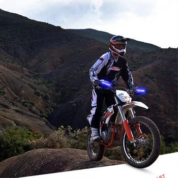 LED Motociklo Rankų apsaugos prekinis, galinis Stiklo Duobę Dviračio Rankenos apsaugos SUZUKI GSF 600 BANDIT K6 DR 350 SJ410 GSX S1000F HAYABUSA - 