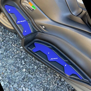 Už YAMAHA XMAX300 XMAX 300 2017-2021 Gumos Pėdos Poilsio Plokštė Skidproof Aliuminio Lydinio Pedalų Plokštelės Modifikuotų Kojoms Padeliai - 