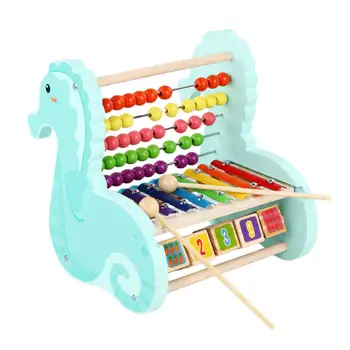 Medinis Stovas Kūdikio Abacus Muzikos Suvokimas Arfa Kselofonu Žaislai Ankstyvojo Ugdymo Auginti Jutimo Matematikos Mokymosi Galimybes - 