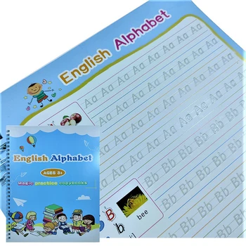 2021 Daugkartinio Naudojimo Knygą Vaikams Copybook Už Kaligrafija Anglų Kalbos Žodžių Rašysenos Praktiką Raštu, Knygos Vaikams, Žaislai, Knygos Magija - 