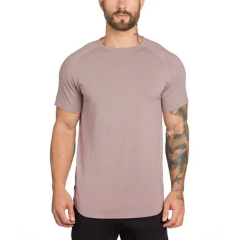 2021 vyriški Bėgimo marškinėliai Grynos Medvilnės Kvėpuojantis Sporto marškinėliai Fitneso Veikia sporto Salė, T-shirt - 