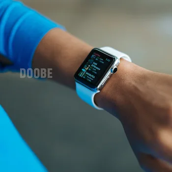 Dirželis Apple Watch Band 6 Serijos SE 6 5 4 3 2 44MM 40MM Guminis Watchband Juoda Vienybės Silikono Dirželis iWatch6 5 4 42MM 38MM - 