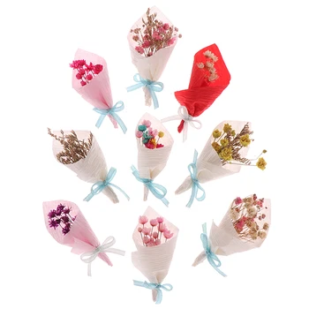 1PC 1/12 Lėlių Molio Miniatiūrinių Rožių Gėlių Raudona Puokštė Klasikinis Žaislai Apsimesti Žaisti, Baldai, Žaislai, Doll House Dekoro Atsitiktine Spalva - 