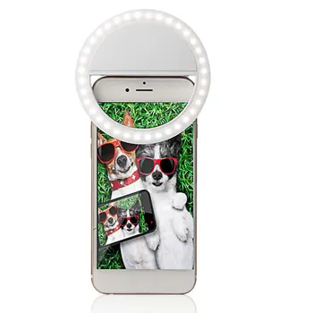 Universalus Selfie Lempa, Mobilusis Telefonas Objektyvas Nešiojamų Flash Žiedas 36 Led Šviesos Žiedo Įrašą Šviesos 