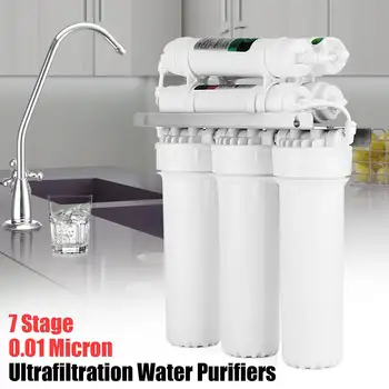 7 Etapas UF Ultrafiltravimas Geriamojo Vandens Filtravimo Sistema Namų Virtuvėje Valytuvas, Vandens Filtrai, Su Maišytuvo Vožtuvas Vandens Vamzdis - 