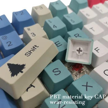 PBT Keycap 108-raktas Tinka 61/87/104/108 Klavišą XDA Mechaninių Žaidimų Klaviatūros Mielas dilimui Keycaps - 