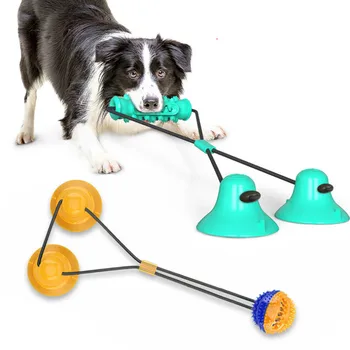 Šunų Kramtyti Siurbtukas Vilkikas Interaktyvus Žaislas Augintiniui Chewers Virvę Įspūdį Dantų Šepetėlį Molinis Bite Squeaky Žaislų, Kamuolys Dantys - 