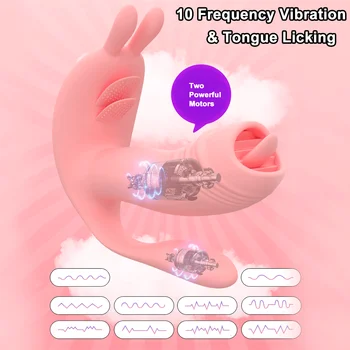 Kelnaitės Nešiojami Drugelis Dildo Vibratorius Klitorio Stimuliatorius 10 Greičių Vibracija G Spot Massager Sekso Žaislai Moterims, Suaugusiųjų Žaislai - 