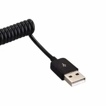 Spirale Susukti USB A male, kad moteris adapteris adapteris Kabelis 1M 3FT Kompiuterio USB Įrenginys - 