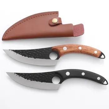Ranka mušti didelio kietumo aštrių iškaulinėjimas peilis, importuojama iš Japonijos plieno Xanadu medinė rankena slicer mėsininko peilis - 