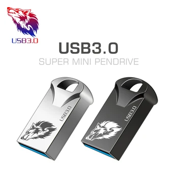 Super mini 32GB pendrive metalo USB flash drive 4gb 8gb 16GB 32GB 64GB 128GB pen drive USB 3.0 maža memory stick U Disko cle usb - 