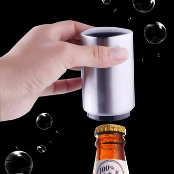 Paspauskite Butelio Atidarytuvas Automatinis Magnetas Alaus Butelio Atidarytuvas Sulčių Gerti Dangtelis Nerūdijančio Plieno Peilis, Virtuvė, Mini - 