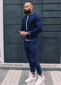 Nova calças esportivas masculinas + užtrauktukas jaqueta fitneso terno basculante atsitiktinis streetwear moda roupas masculinas 2021 - 