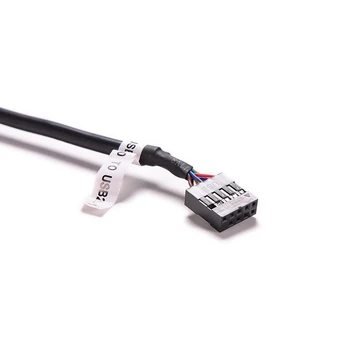 USB USB 3.0 20Pin Būsto Vyrų Adapterio Kabelis USB 3.0, USB 2.0 Duomenų Kabelis - 