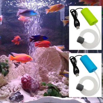 Akvariumo Oro Siurblį Tyliai Oro Siurblys Mini USB Barboterio Druskos ir Gėlo Vandens Žuvų Bakas Fontanas, Tvenkinys Deguonies Siurblys - 